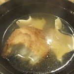 うを徳 - くじらのお椀、海老芋はかじりかけ(笑)