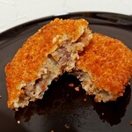 ミートショップ大里 - 松阪牛コロッケの断面