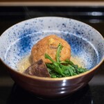 八寸 - 2026.3 ひろうす どんこ椎茸 菊菜 芥子