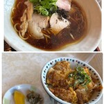 右近 - ラーメンとカツ丼のセット