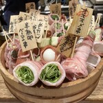 蔬菜串卷 NarutoyaAo - 最初に見せてくれる串メニュー