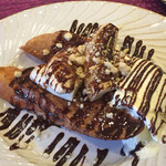 カナカロカ - チョコバナナフレンチトースト 熱々フレンチトーストにアイス！