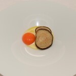 CHIUnE - 岐阜の原本椎茸、じゃがいものソース、卵黄
