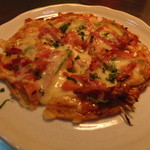 手打ち蕎麦しなの屋吉べぇ - そばピッツァ