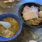 自家製麺 オオモリ製作所 - 上鶏つけそば小盛200g