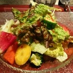 ワイン懐石 銀座 囃shiya - 15.02.07 朝採れ野菜のサラダ