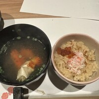 海乃四季 - 花咲かに　締めの汁物