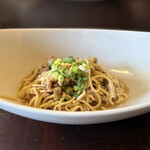 中国菜 智林 - 本日のおまかせ一品：干し豆腐とメイガンツァイの炒め