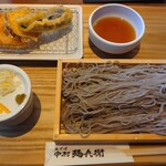 中村麺兵衛 - 料理写真:3種野菜天盛りそばセット、そば大盛
