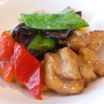 Lung King Heen - 椎茸と鶏肉の炒め