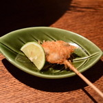 かくれんぼ - あさりの串揚げ