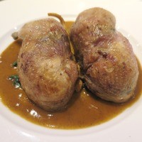 レストラン アラジン - 鶉の木の子とワイルドライス詰めロースト カレー風味ソース