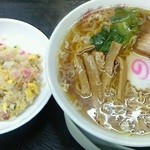 そよ風食堂 - 150119神奈川　そよ風食堂　Aセット（ラーメン、半チャーハン）800円