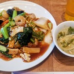 餃子の王様 龍吟 - 五目あんかけ焼きそば