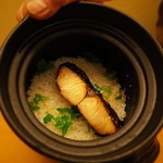 日本料理 銀座 大野 - 炊き上がり！鰆の釜炊き御飯 2015.02.x