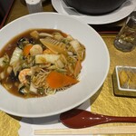 麻布茶房 - 料理写真:五目あんかけ焼きそば