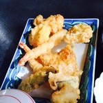 天ぷら定食の天ぷら　何か１つ食べた後