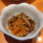 蕎麦鳥 - イカ刺し昆布