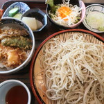 寿美吉 - 料理写真:ミニ天丼ともりそば（そば大盛）