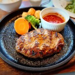 ROSEHIP CAFE - ハンバーグステーキランチ（イタリアントマトソース）