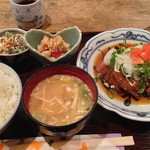 まる福 - 豚ヒレカツ定食（大根おろし）