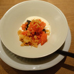 虎白 - 甘　味「冷凍イチゴのシャーベット ラム入りソース」　2015年2月