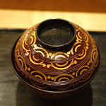 虎白 - 椀物「松葉ガニの蟹味噌入りしんじょう」　2015年2月