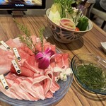 金武アグーと山城牛のしゃぶしゃぶ琉球 - 