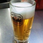 Kishimen Sumiyoshi - 生ビールは残念ながらビールとは呼び難いものだった