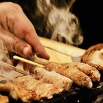 焼鶏 吉川 - 焼き場