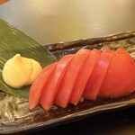 大衆昭和居酒屋 川崎の夕焼け一番星 - 冷やしトマト　400円