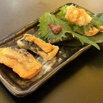 大衆昭和居酒屋 川崎の夕焼け一番星 - 魚焼き４種盛り合わせ　780円