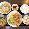 喜多八菜館 - 鶏の唐揚げセット・ミニラーメン