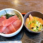 喜多八菜館 - マグロ丼ともつ煮