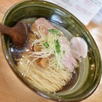 華塩 - 煮干しそば（醤油）＋肉釜飯（１，２００円）２０２６年３月