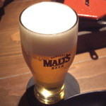 くるみ庵 - グラス生（モルツ）