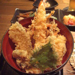 くるみ庵 - ６種盛り　天丼