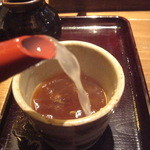 くるみ庵 - そば湯