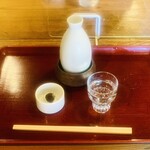 吾妻橋 やぶそば - 1000円：諏訪泉特別純米（蕎麦味噌付き）