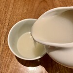 しおて - 濃厚な蕎麦湯