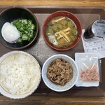 すき家 - 料理写真:2026.03.15 (日)    牛まぜのっけ朝食（ごはんミニ）　390円（税込）