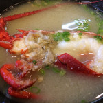 福寿司 - 伊勢海老の味噌汁