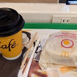 マクドナルド - ドリンク写真:ソーセージマフィン コンビ プレミアムローストコーヒーMサイズ変更