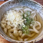 黒豚丼 千座の岩屋 - かけうどん並盛