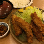 レストラン ポンチ - 期間限定カキフライ定食1,200円