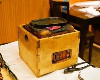 Shosaitakumi - 2015.2 備長炭で熱した鷹匠鍋