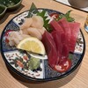 寿司を味わう 海鮮問屋 浜の玄太丸 - ホタテ刺身　マグロ刺身
