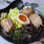 熊本ラーメン大悟 - 料理写真:熊本ラーメン大悟　　特製大悟ブラック