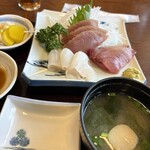 漁師料理 かなや - 刺身三種盛！