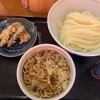 手打ちうどん寺屋  - 肉つけうどん：ごぼう天付き